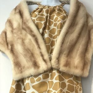 Vintage blond mink stole